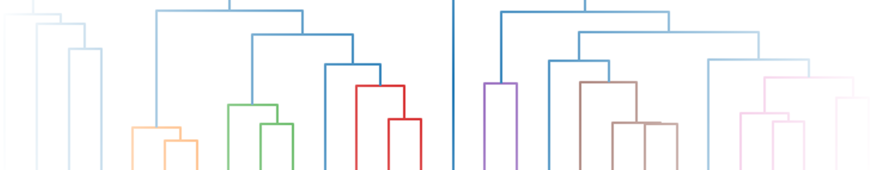 Cover image of a colorful dendrogram.